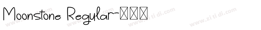 Moonstone Regular字体转换